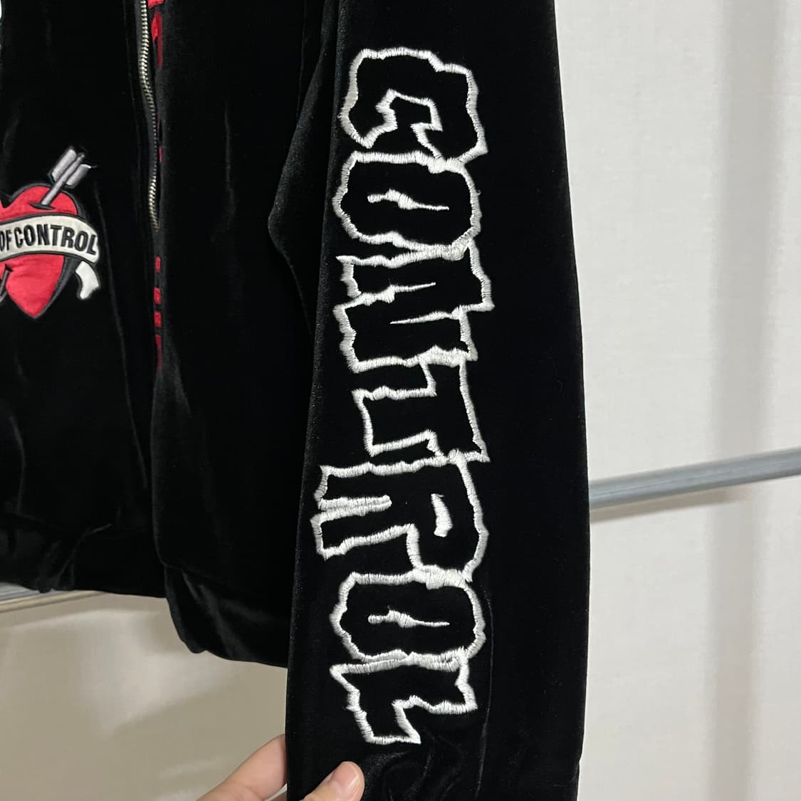 MINICAPSULE 벨벳 블랙 스컬 자켓 S 상품이미지6