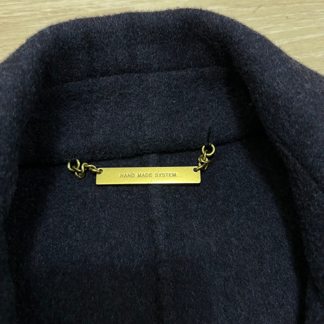 시스템 여성 핸드메이드 캐시미어 오픈 코트 [네이비] 82-94-160 상품이미지4