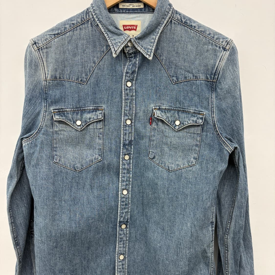 리바이스 웨스턴 데님 셔츠 공용 M 상품이미지2