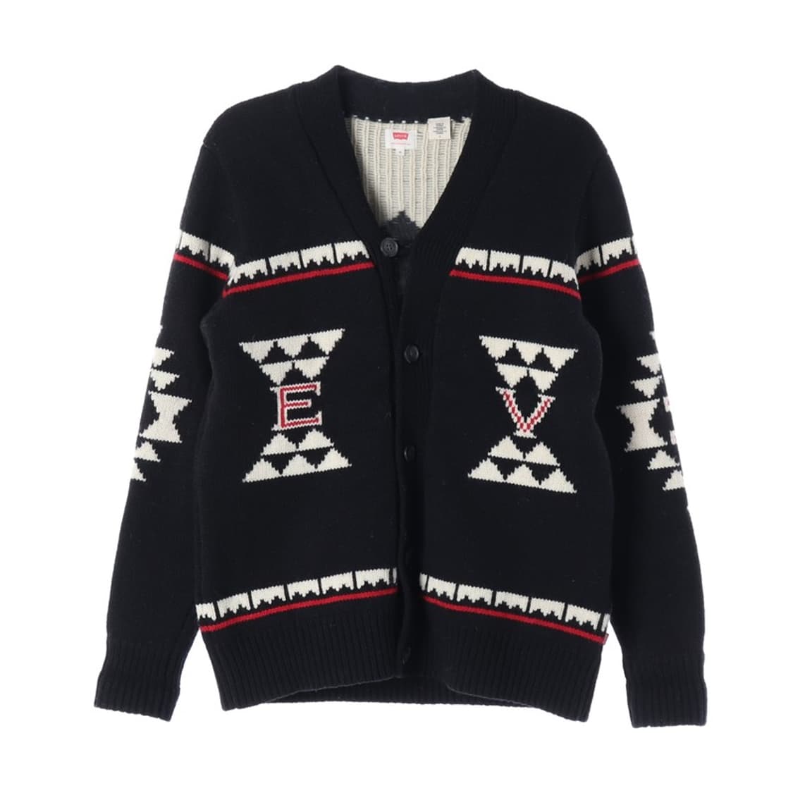 리바이스 레터링 헤비 울 카우찬 가디건 M 상품이미지1