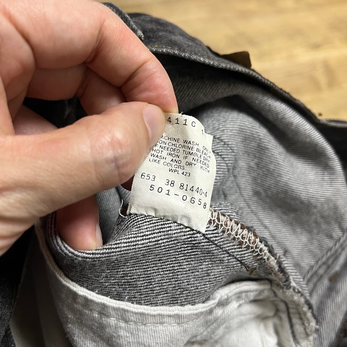 80s USA 리바이스501 원블랙 [31] 상품이미지7