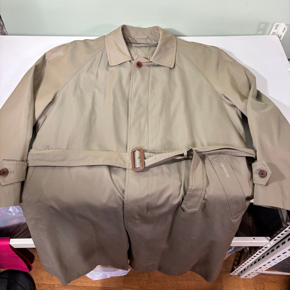 100 런던포그 베이지 로브 트렌치코트 상품이미지2