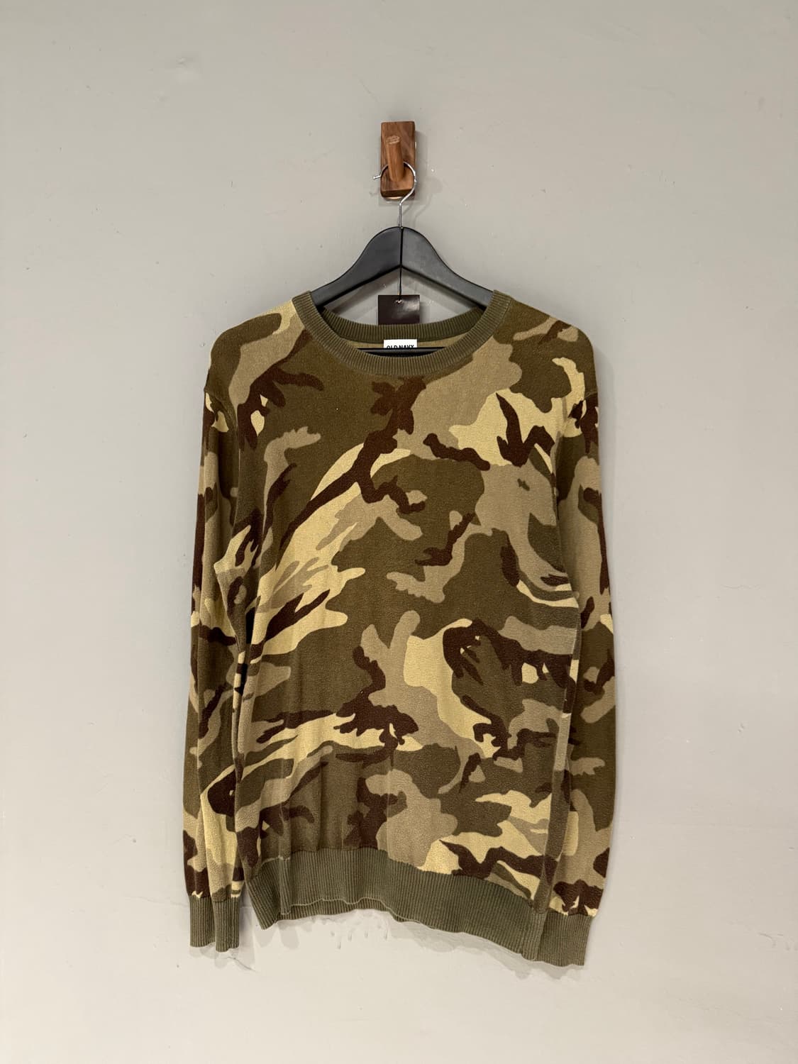 camouflage pattern knit sleeve 상품이미지4