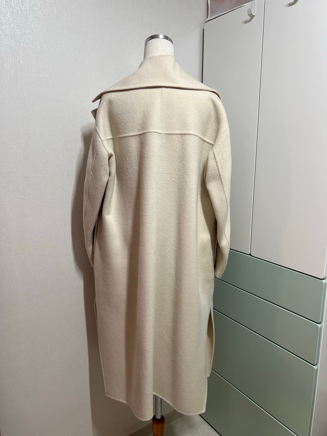 TIME 핸드메이드 아이보리 롱 코트 상품이미지6