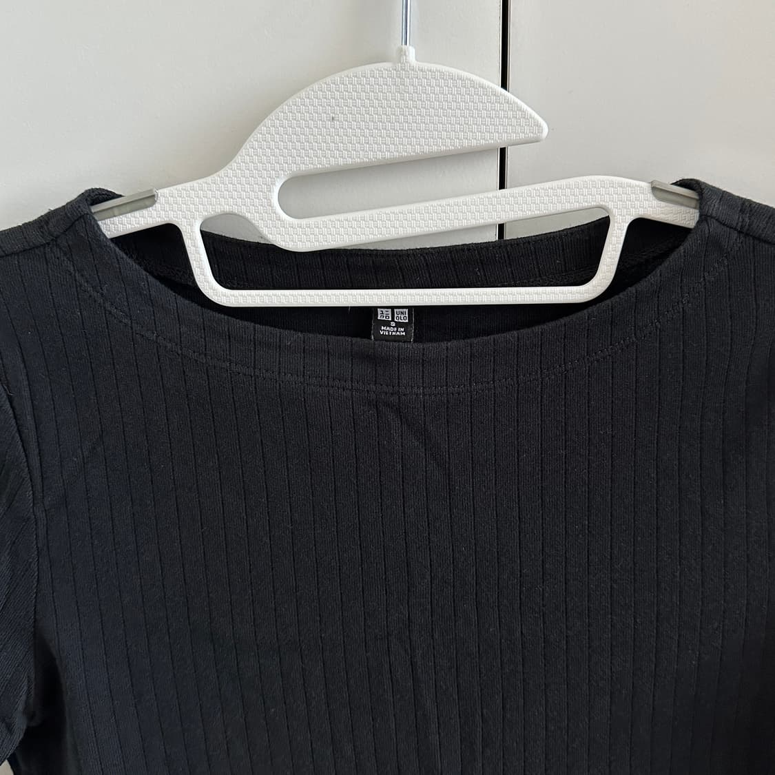 유니클로 여성 골지 반팔티셔츠 상품이미지2