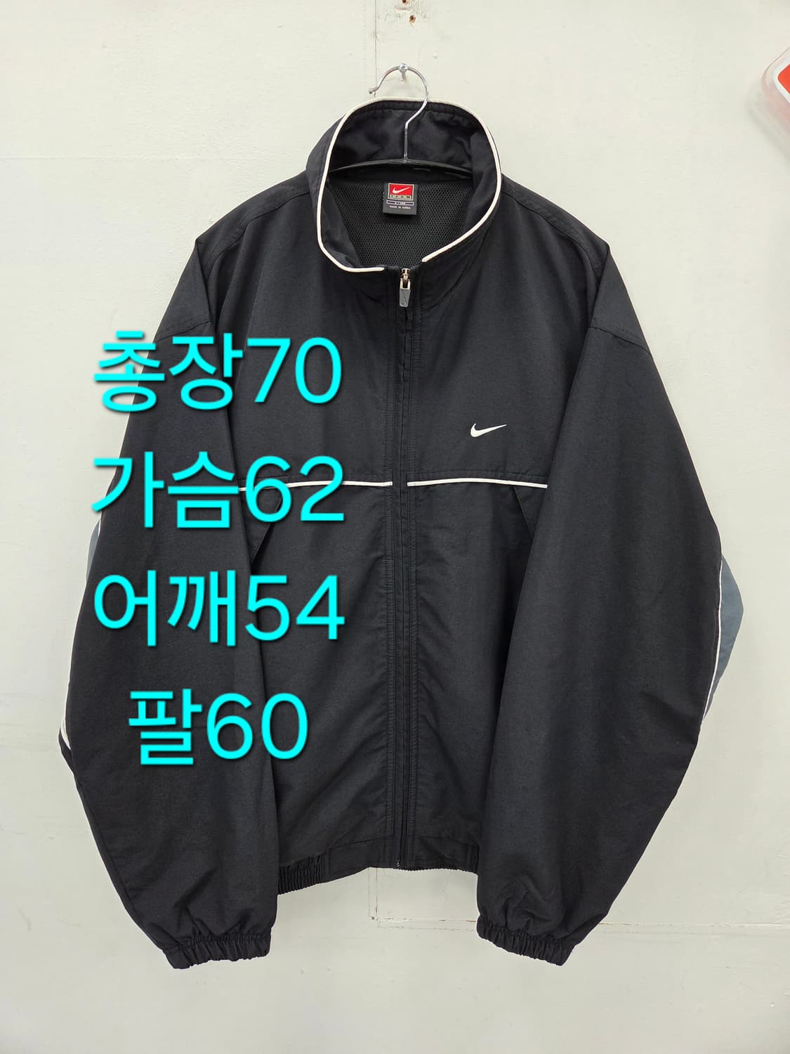 L 90S 나이키 올드스쿨 바람막이 자켓 블랙 상품이미지1