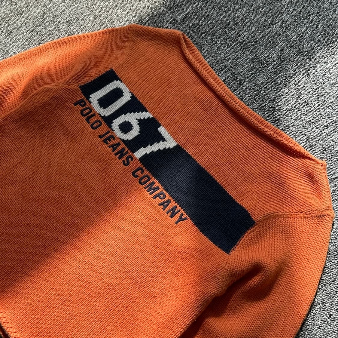 폴로 진스 오렌지 크롭 니트 스웨터  상품이미지2
