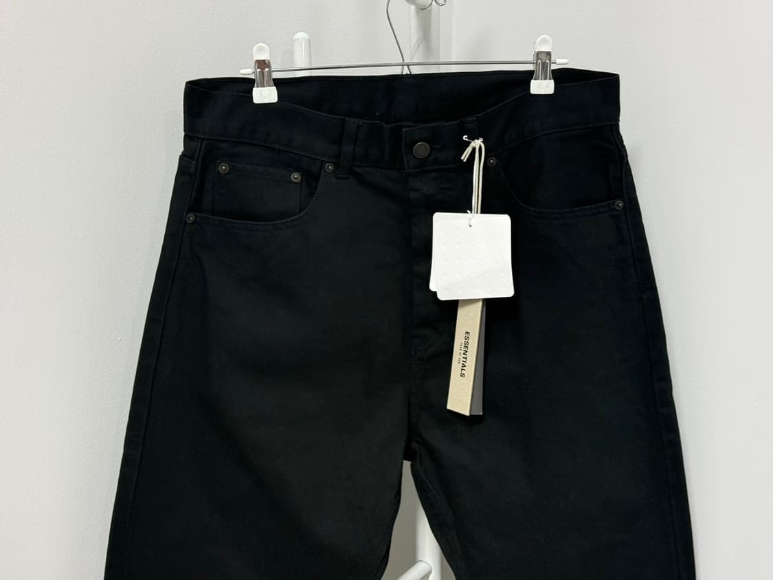 [32] 피어오브갓 에센셜 스트레이트 블랙진 데님 청바지 피오갓  상품이미지9