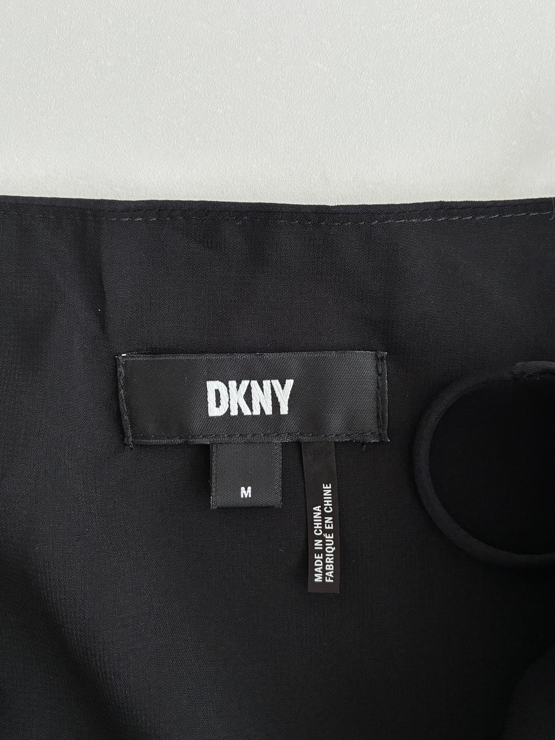 M) DKNY 플리츠 롱 원피스 뷔스티에 블랙 상품이미지6