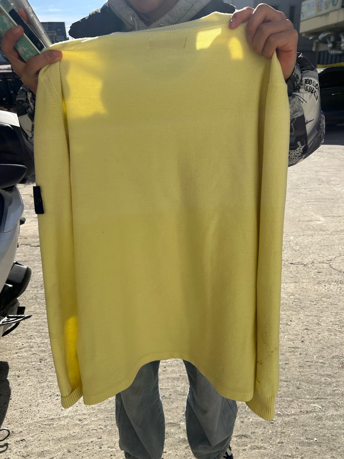 스톤 아일랜드 노란색 니트 상품이미지2