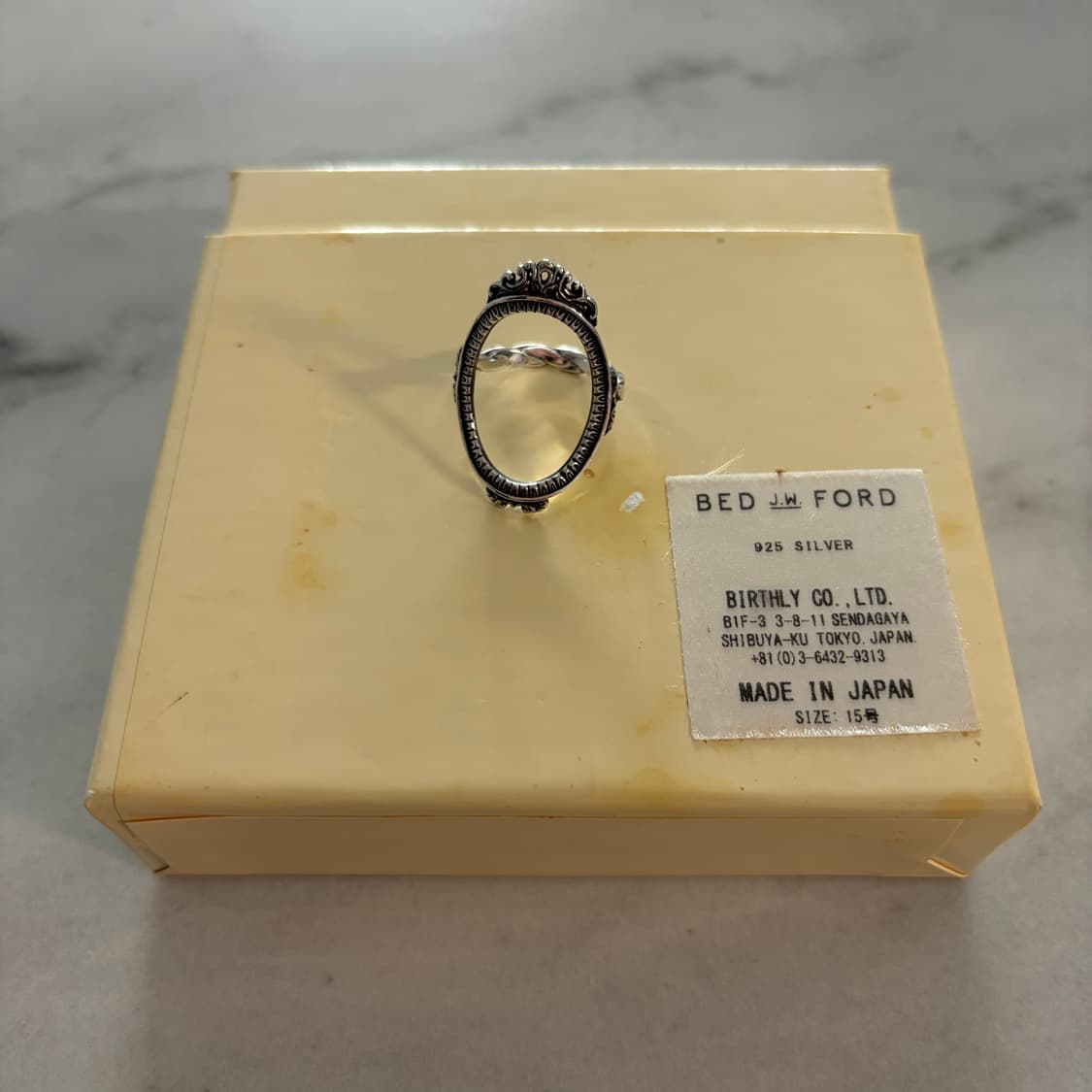 베드포드 Bed J.W. Ford 실버 925 미러 링 반지 15호 상품이미지9