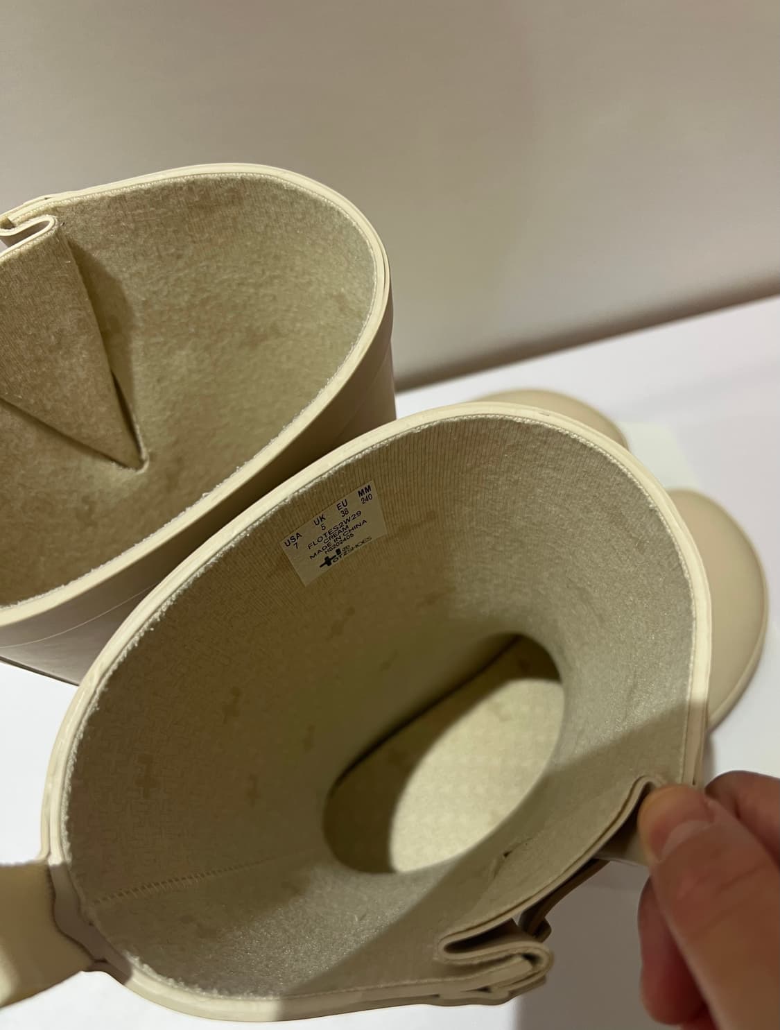 오찌(OTZ) 피카딜리 레인부츠 크림 240 상품이미지8