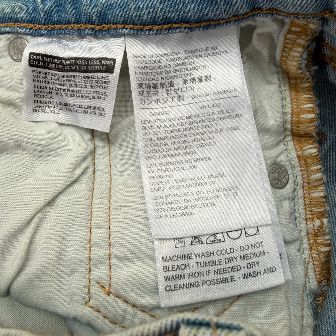 [25] 리바이스 501 연청 청바지 상품이미지9