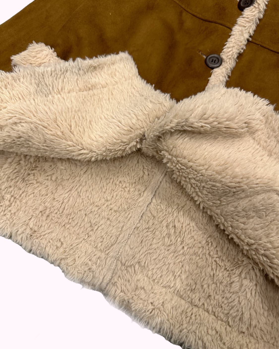 beige shearling hood jacket 상품이미지5