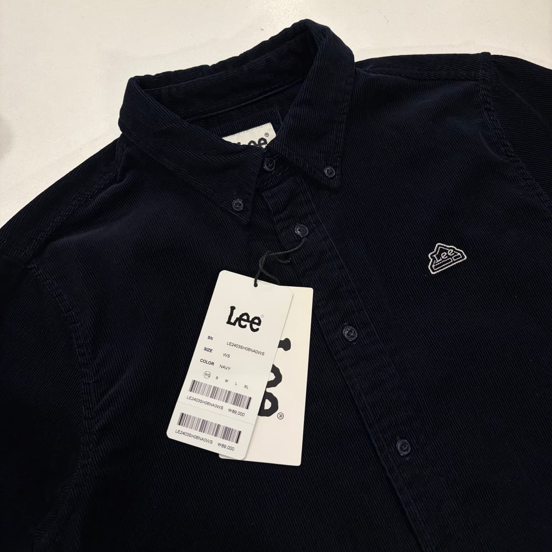 [S] Lee 리 코듀로이 남방 네이비 새상품 D435 상품이미지3