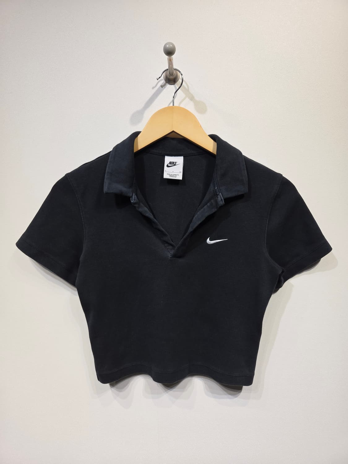 나이키 우먼스 에센셜 크롭 폴로 반팔 티셔츠 상품이미지2