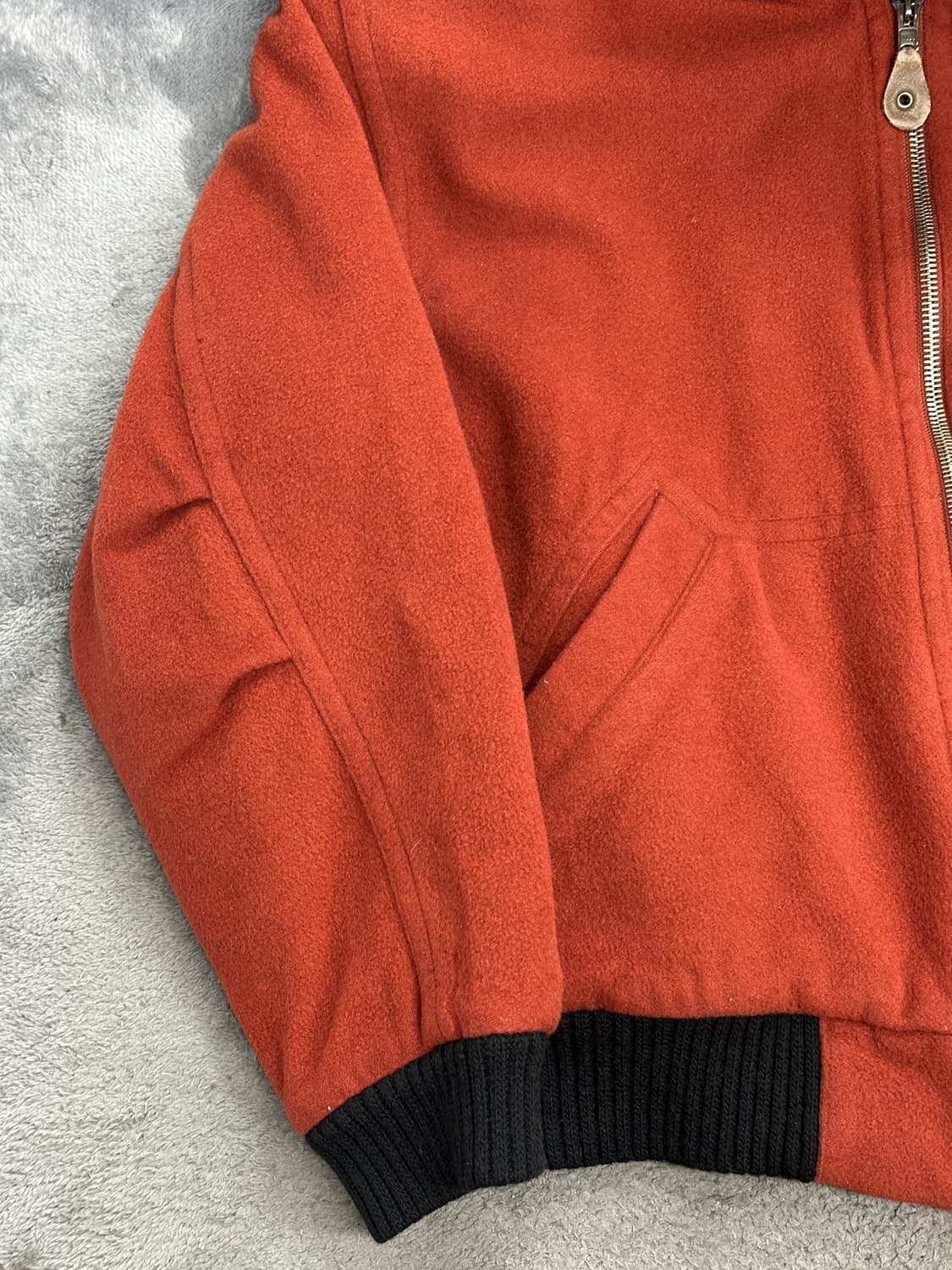 90s 휴고보스 오렌지 캐시미어 봄버 자켓 L 상품이미지5