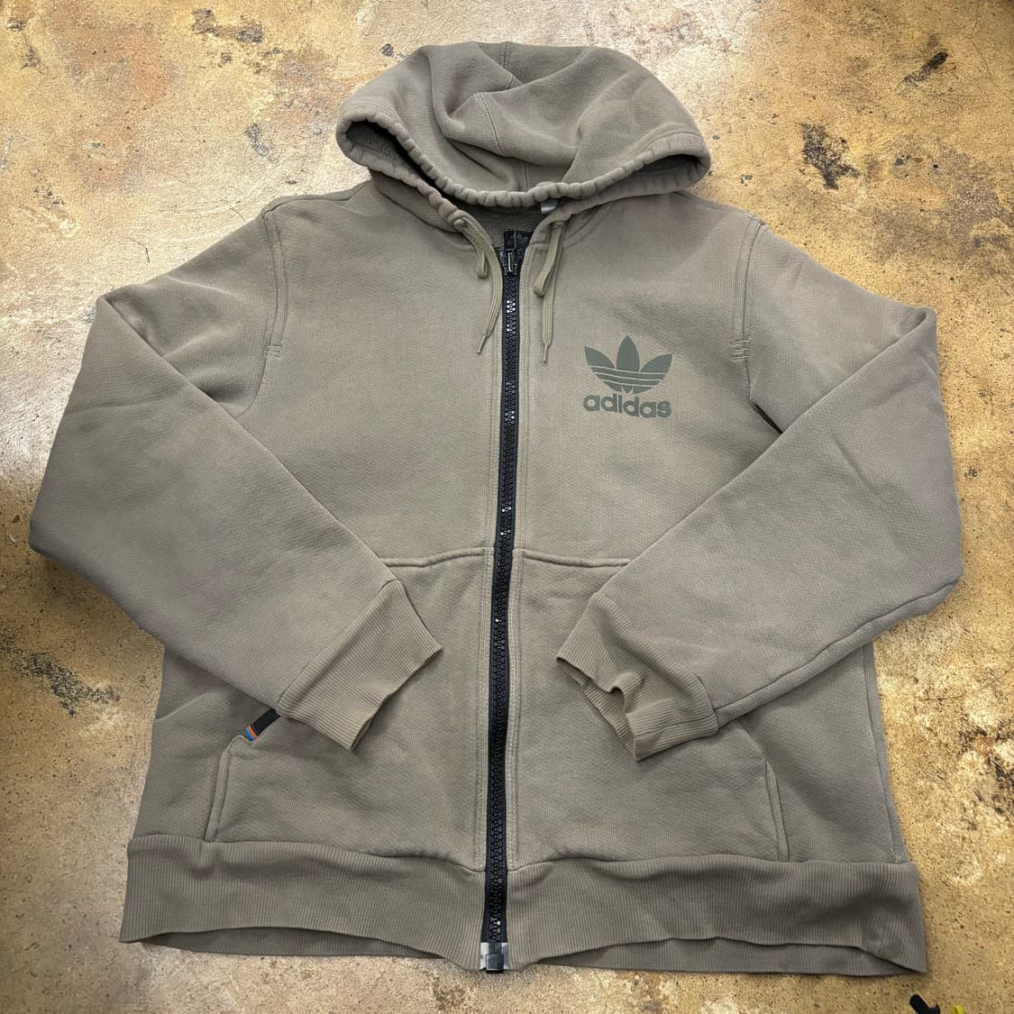 아디다스 카키 브라운 파이어버드 후드집업 상품이미지2