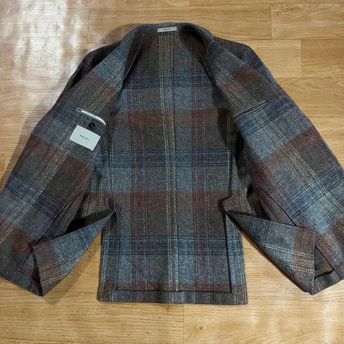 [97] 볼리올리 멀티체크 울자켓 상품이미지8