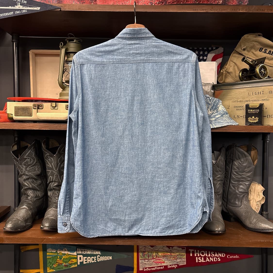 폴로 랄프로렌 빈티지핏 인디고 샴브레이 워크셔츠 N822 상품이미지2