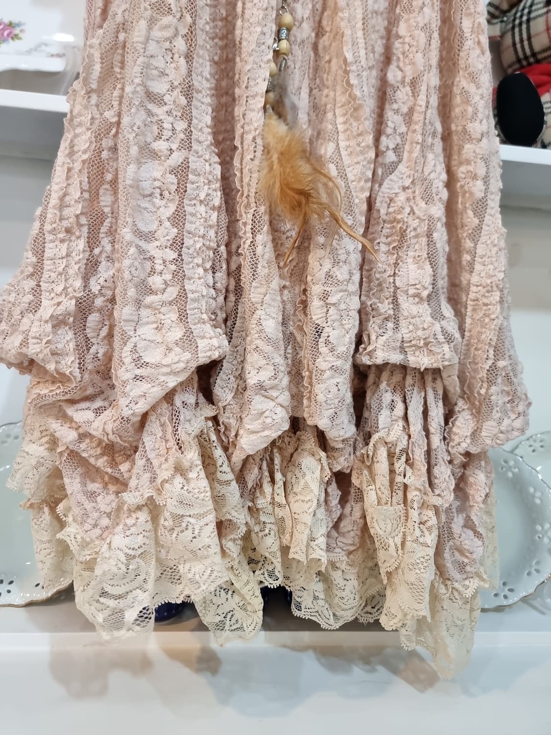 레이스 캉캉 스트랩 원피스 상품이미지2