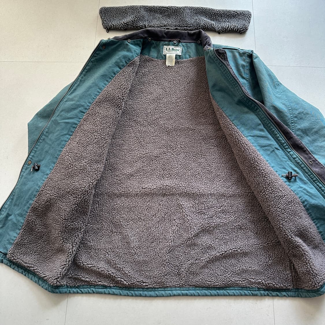 90s 엘엘빈 MADE IN USA 보아털  헌팅 초어 필드 자켓 상품이미지7