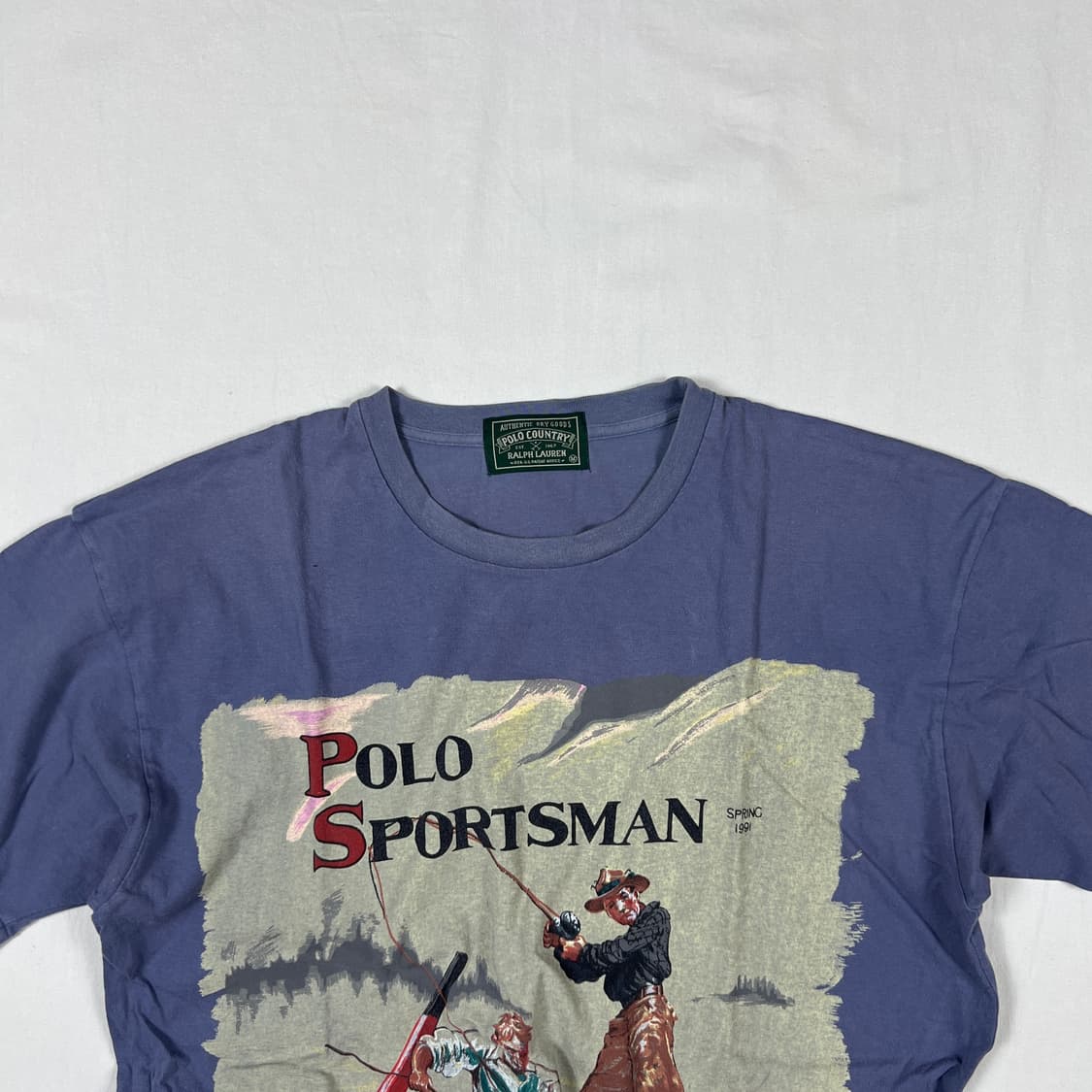 90‘s 폴로랄프로렌 컨트리 스포츠맨 반팔티 상품이미지2