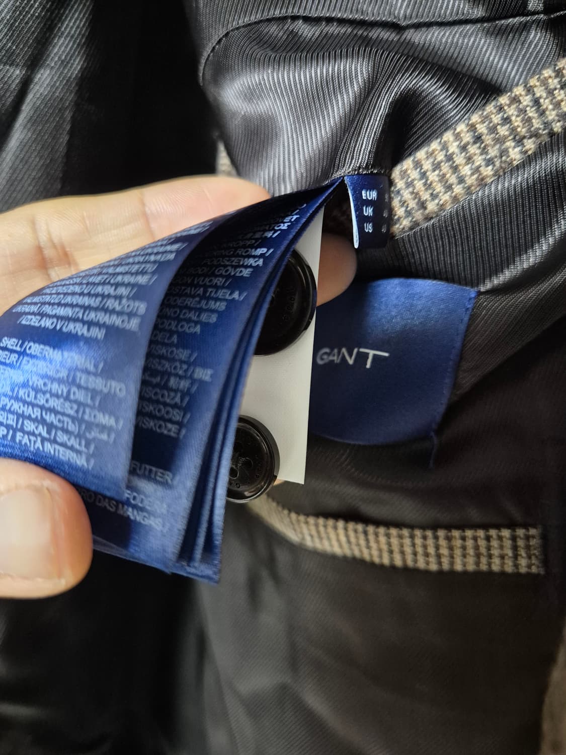 (새제품) 간트 GANT 하운드투스 체크자켓 블레이져 50 상품이미지8