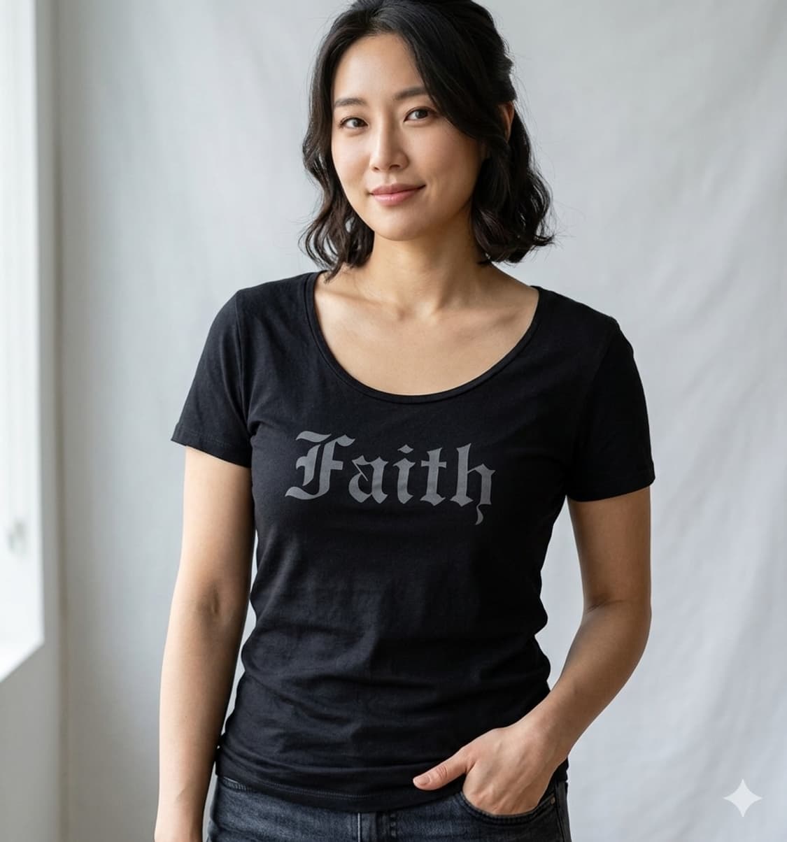 [L] 페이스 커넥션(Faith Connexion) 엔젤 윙 티셔츠 상품이미지2