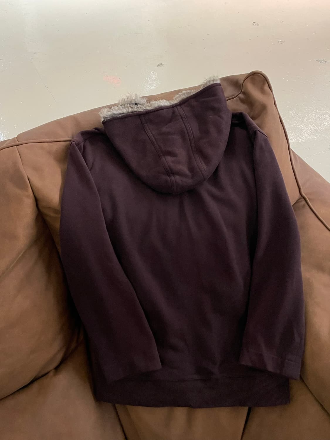 Burberry 버버리 블랙라벨 Y2K 털 후드 자켓 상품이미지7