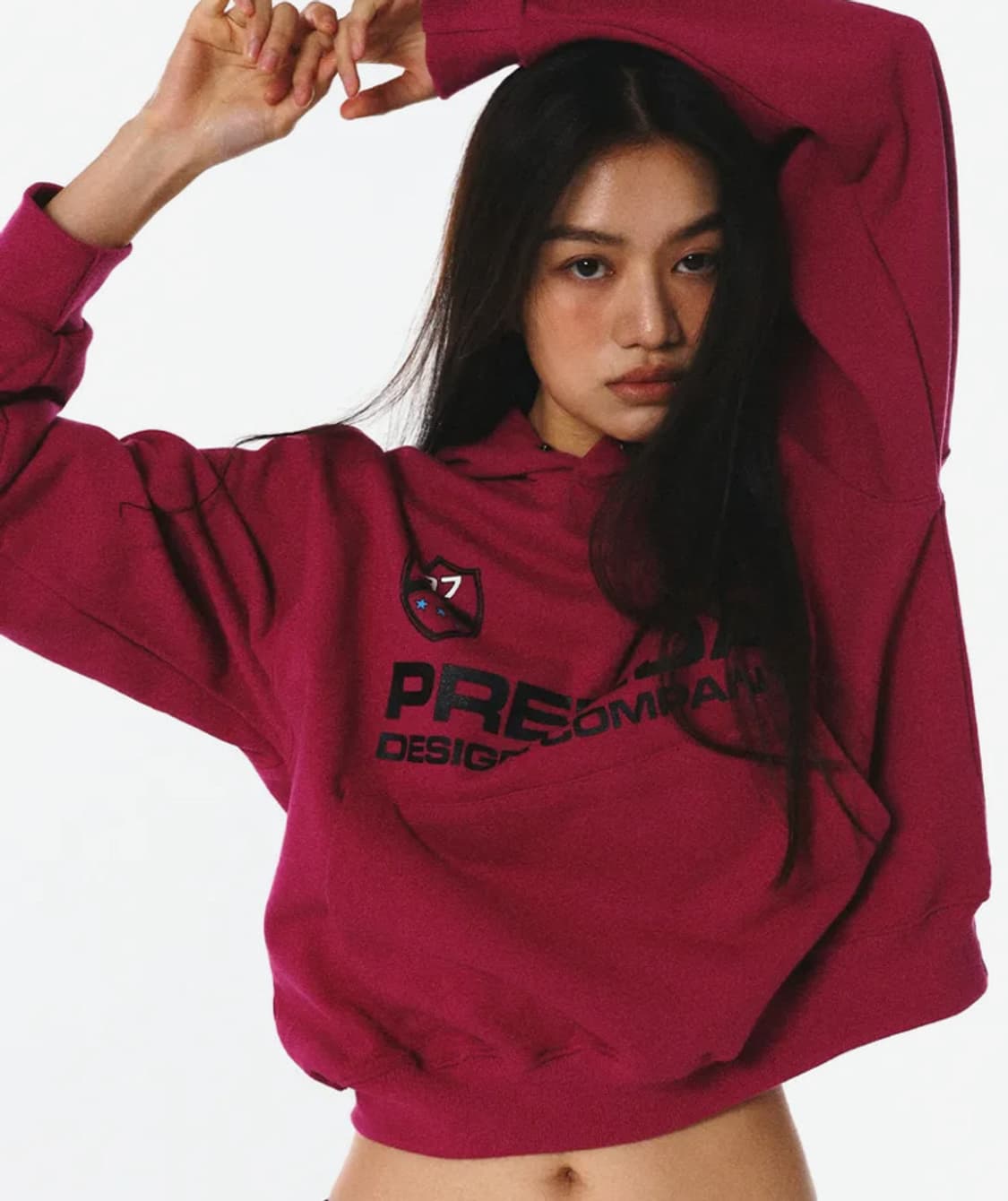 프렌다 후드티 (magenta) 상품이미지1