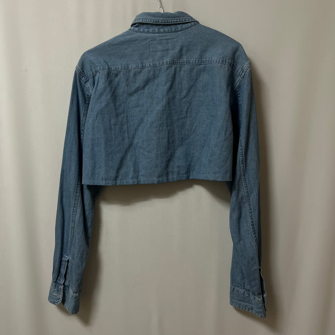 입생로랑 여성 크롭 데님 셔츠 XL 상품이미지6