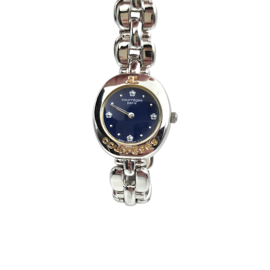 90s 꾸레쥬 스페이스 에이지 블루 꽃잎 시계 상품이미지1