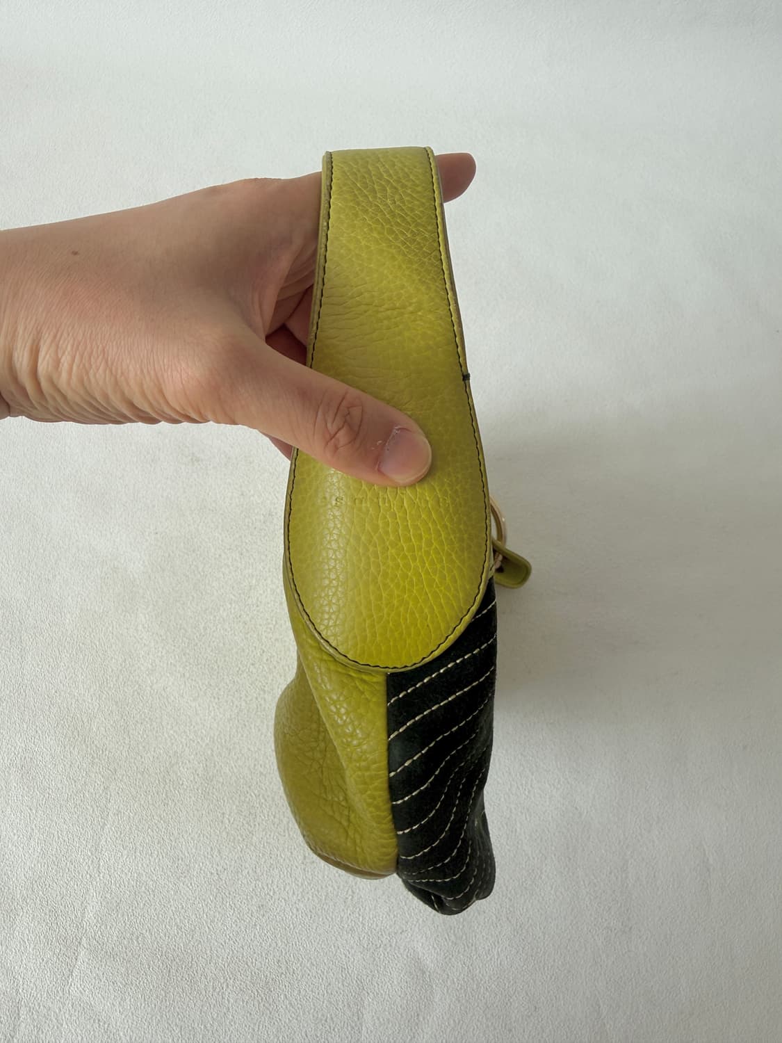 Pre owned 레더 숄더백 상품이미지4