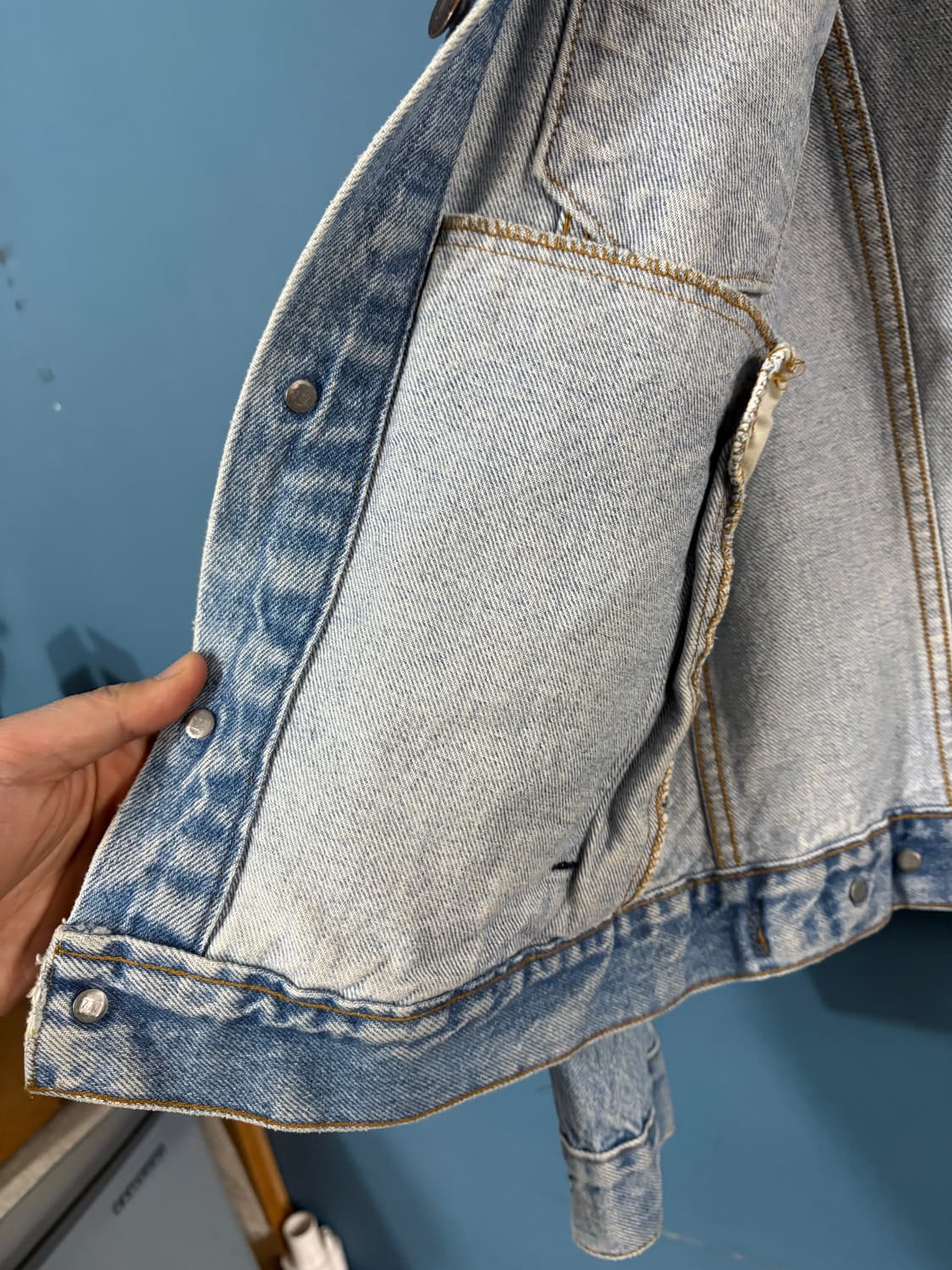 80‘s USA Levis 70506 denim jacket.  상품이미지9