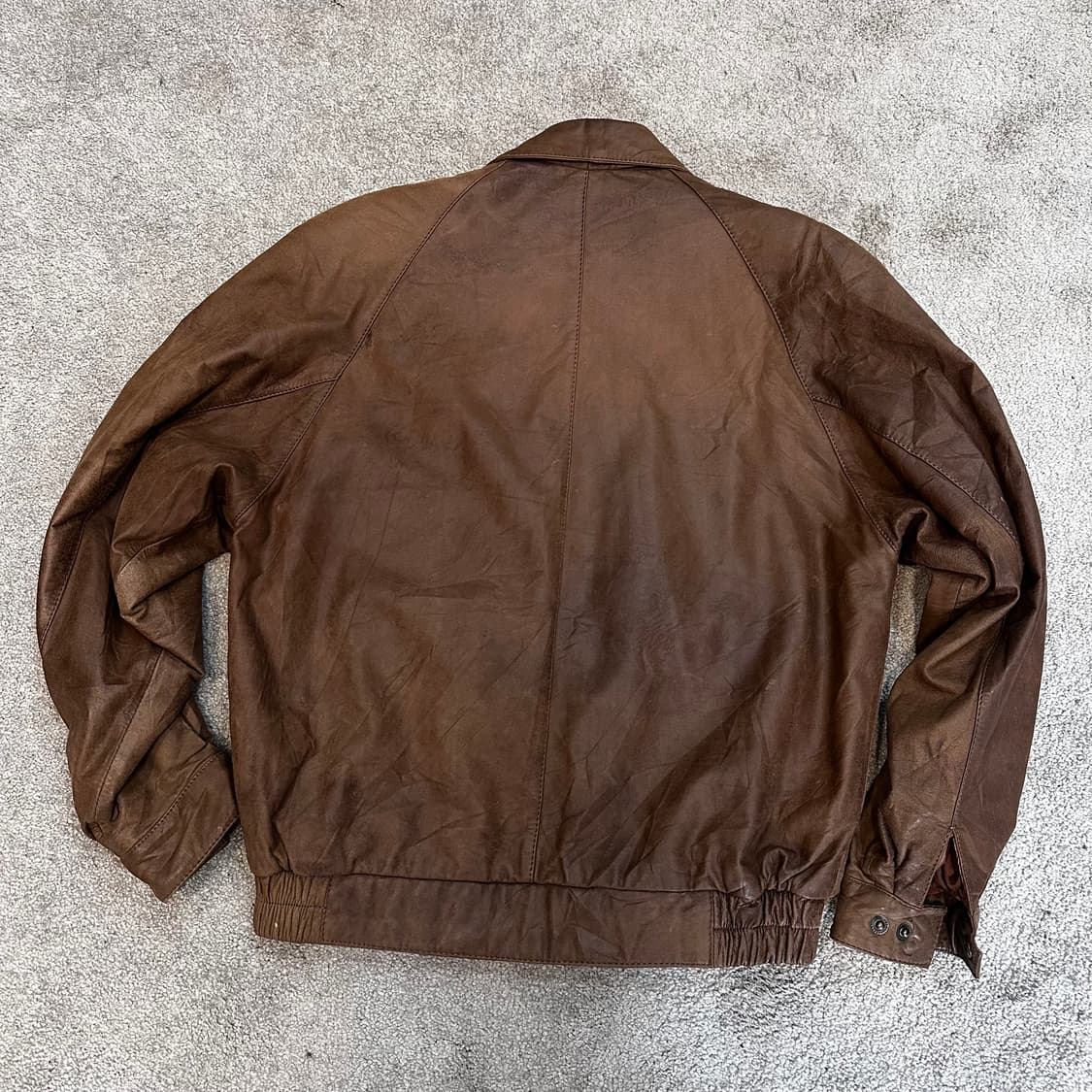 빈티지 브라운 양가죽 A-2 봄버 자켓L 상품이미지9