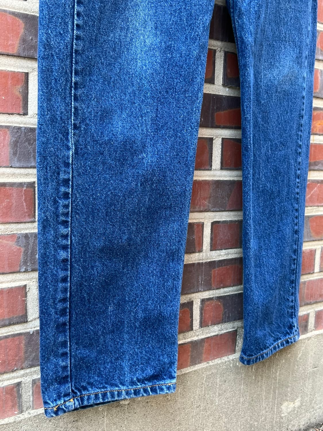 90's [34x30] 리바이스 505 오렌지탭 블루 데님 팬츠 상품이미지4