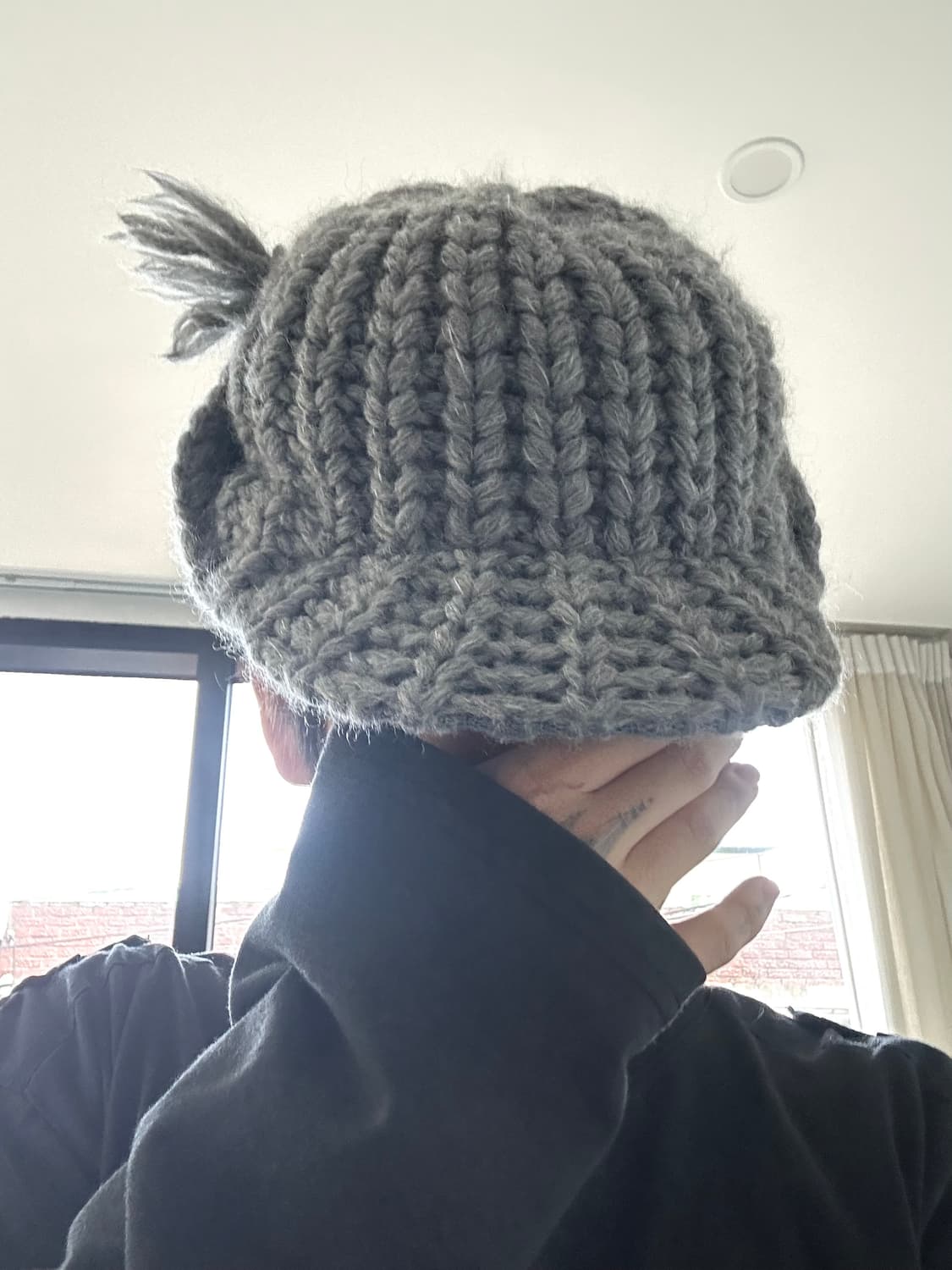 키지마 타카유키 이어플랩 니트 울 비니 상품이미지3