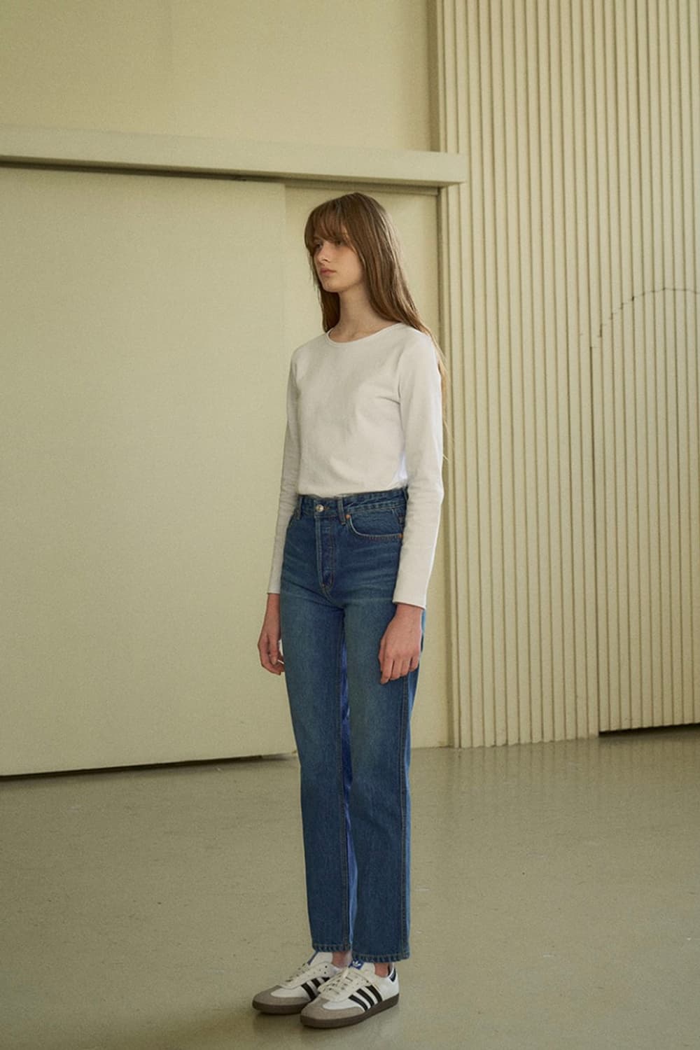 시야쥬 진청 데님 팬츠 상품이미지1