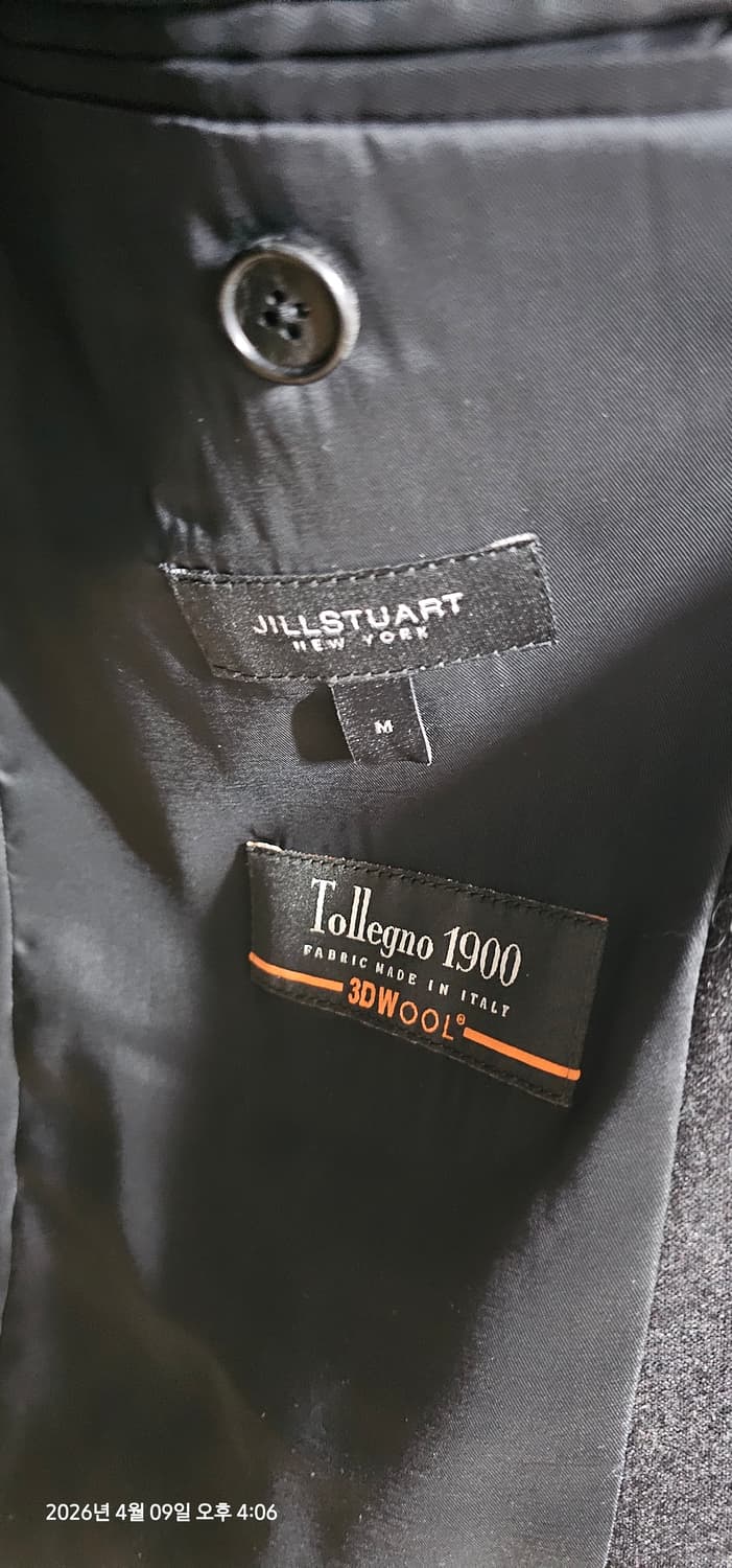 [새상품]질스튜어트뉴욕  다크그레이 정장 셋업자켓 (이태리 똘레뇨원단) 상품이미지4