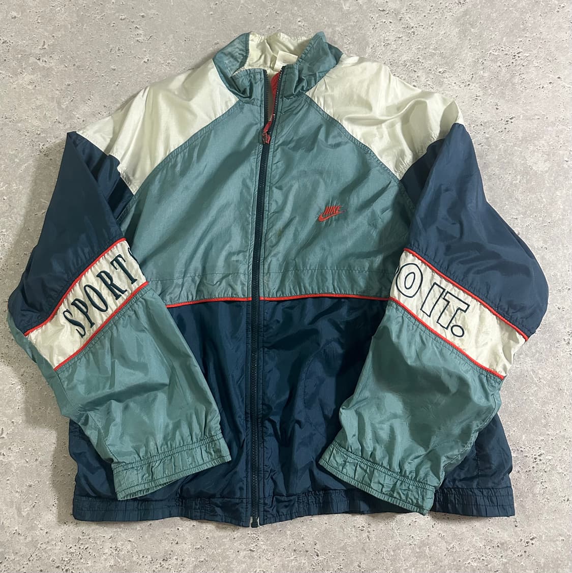 NIKE 90s 오리지널 멀티 컬러 'JUST DO IT' 바람막이 상품이미지3