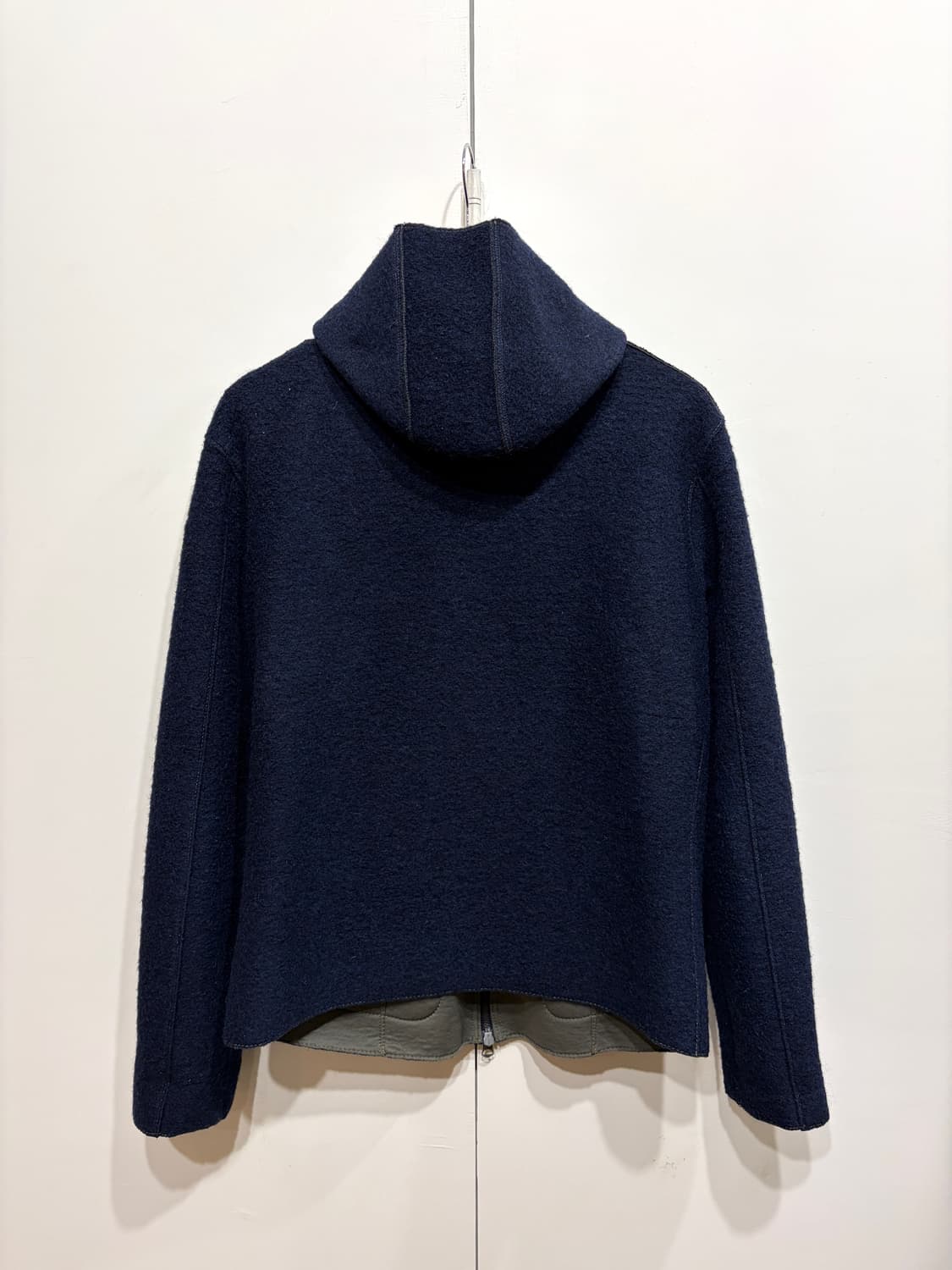 아르마니 진스 스티치 울 후드 자켓 상품이미지6