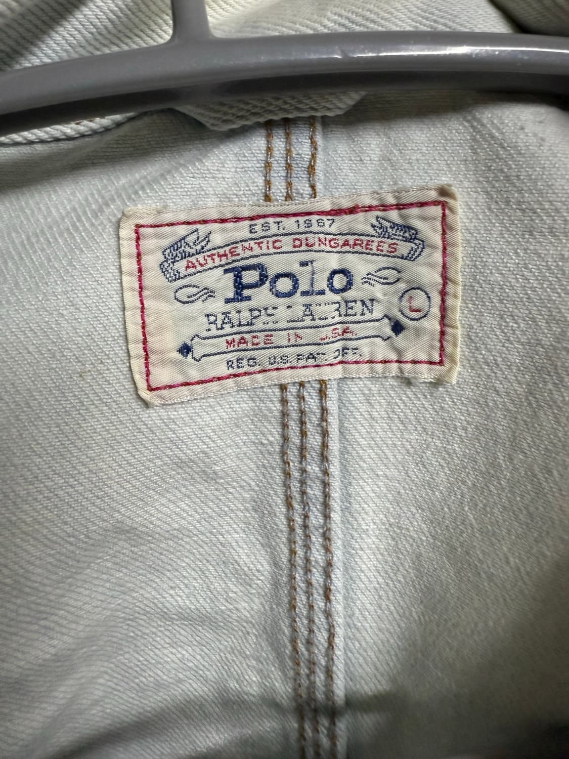 [L] 폴로 던가리 자켓 made in usa 90s 칸예 상품이미지6