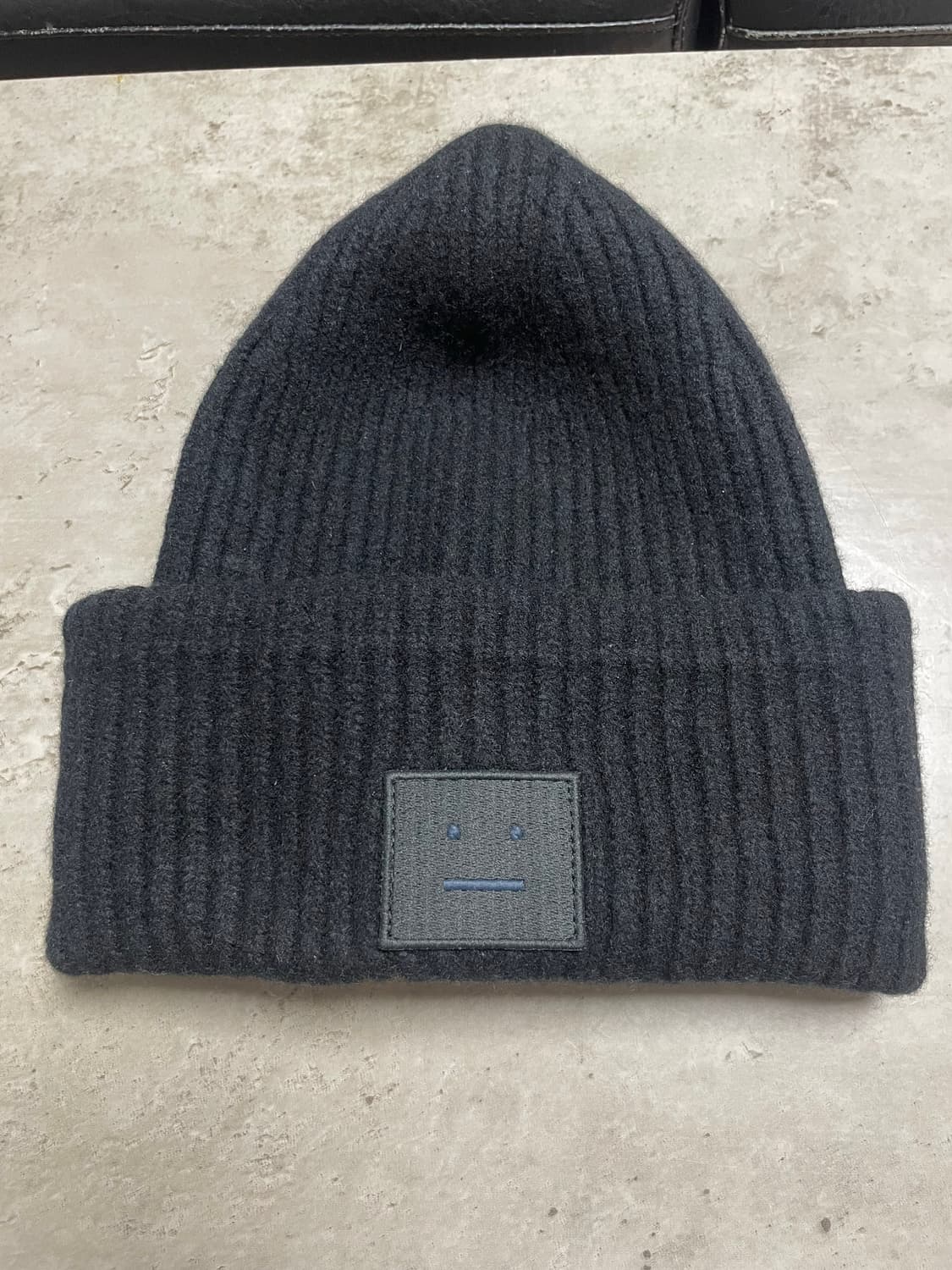 아크네 스튜디오 블랙 울 비니 56cm 상품이미지1