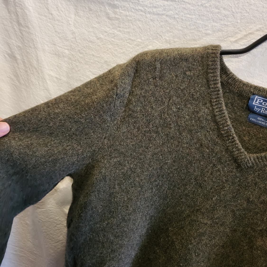 폴로 랄프로렌 램스울 브이넥 니트 상품이미지7