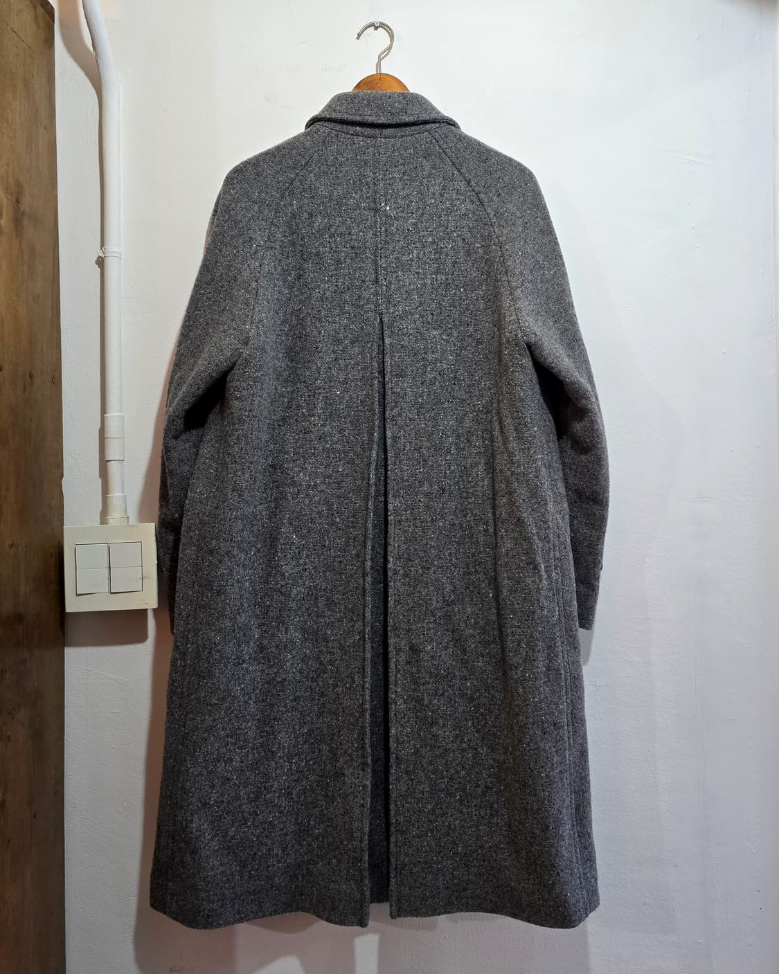 드레익스 미드 그레이 도네갈 울 발마칸 코트 (Drakes) 상품이미지4