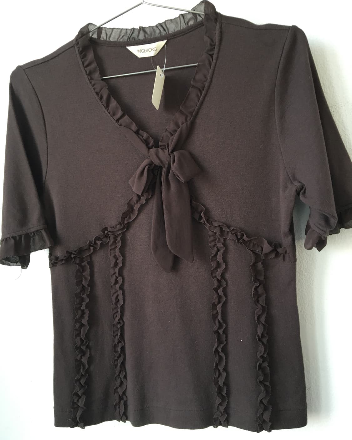 Ribbon point frill t shirt 상품이미지4
