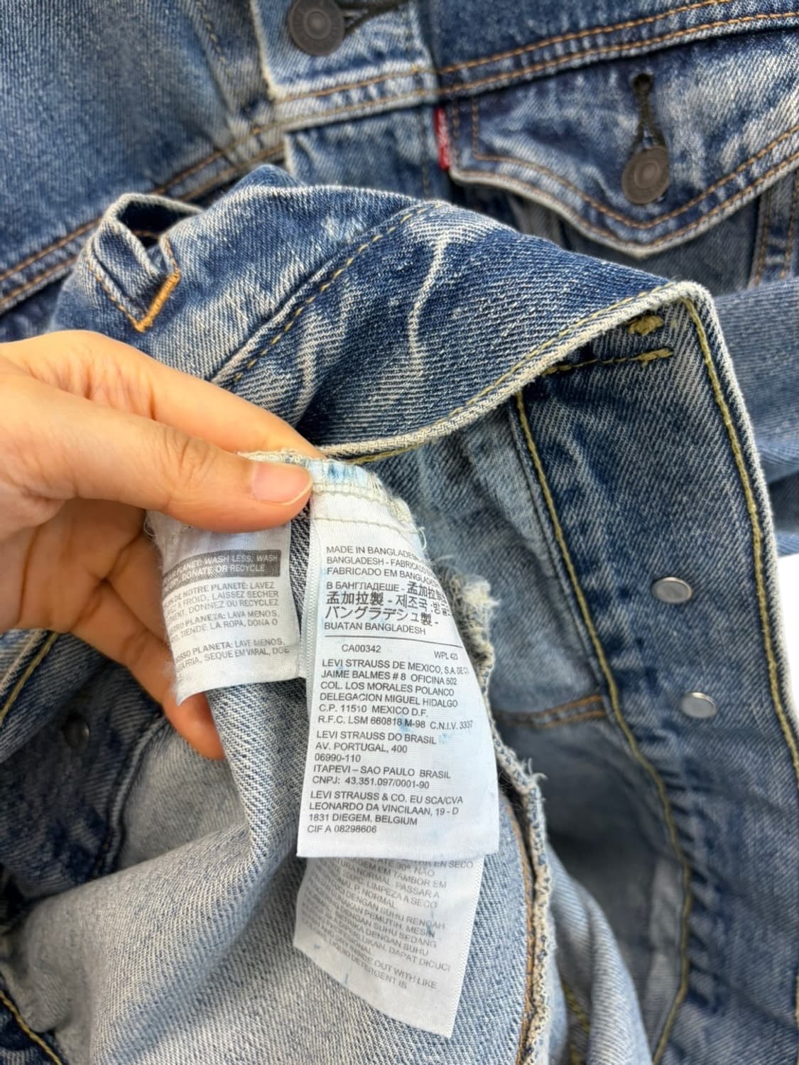 리바이스 72334 청자켓 (M) 상품이미지8