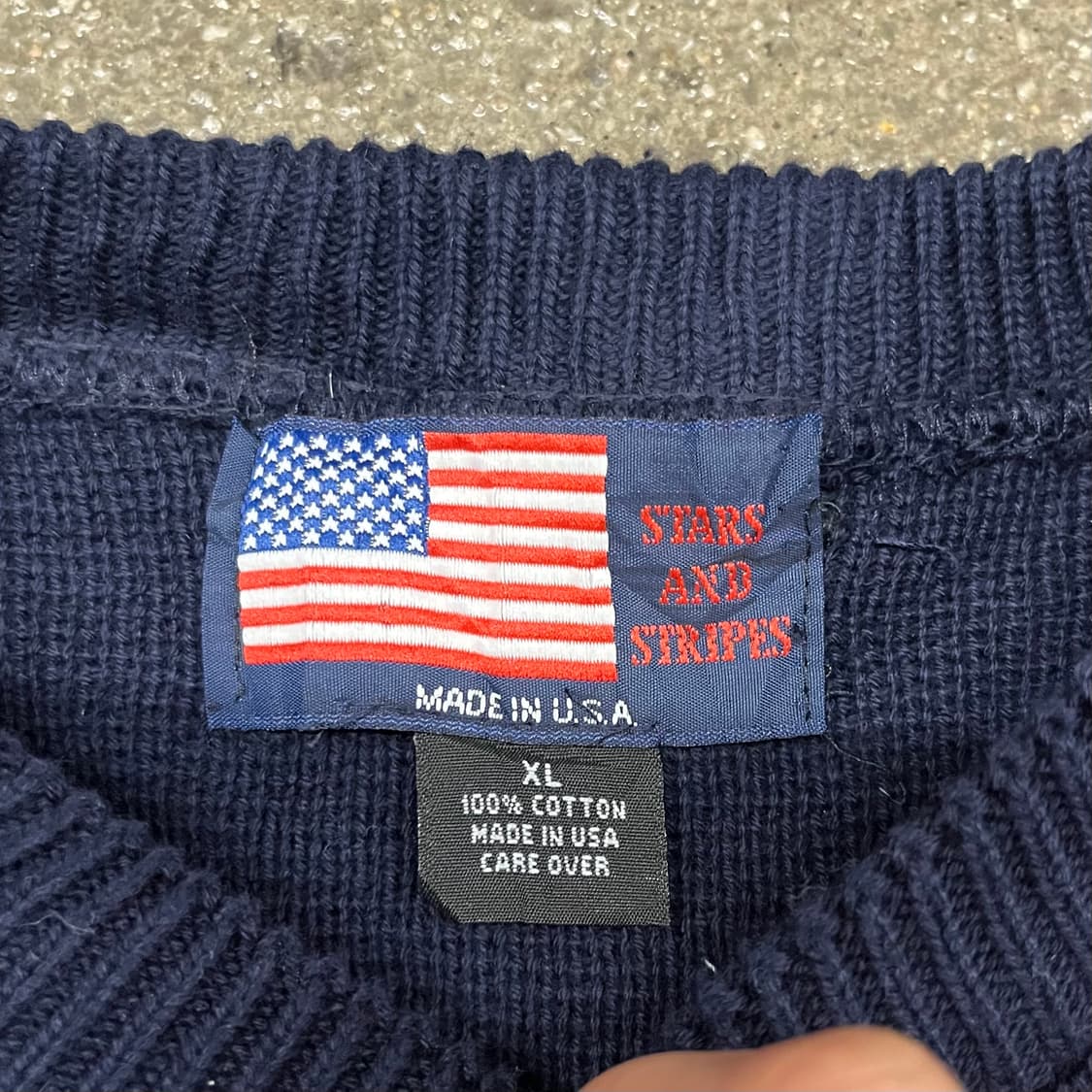 빈티지 성조기 니트 (110) 상품이미지7