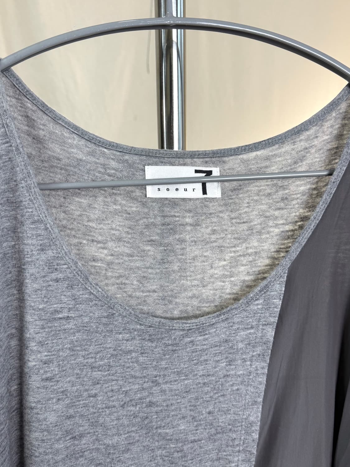 Soeur 7 루즈핏 레이어드 롱슬리브 탑 상품이미지3